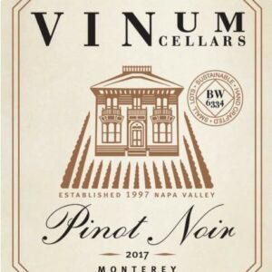 Vinum Cellars 2017 Pinot Noir - Red Wine