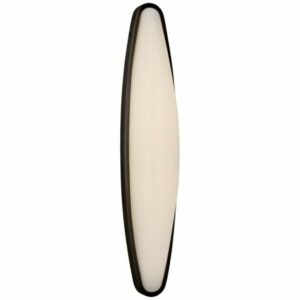 Visual Comfort ARN2401 Ezra 24" Large LED Bath Sconce with White Glass by AERIN Bronze Indoor Lighting Bathroom Fixtures Bath Bar