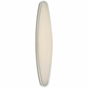 Visual Comfort ARN2401 Ezra 24" Large LED Bath Sconce with White Glass by AERIN Polished Nickel Indoor Lighting Bathroom Fixtures Bath Bar