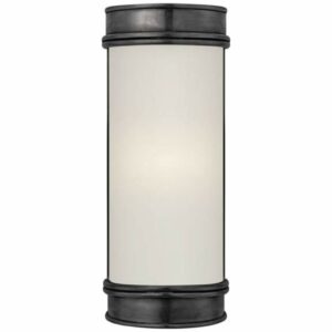 Visual Comfort CHD1550FG Oxford 8" Bath Sconce with Frosted Glass Bronze Indoor Lighting Bathroom Fixtures Bath Bar