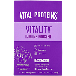 Vitality Immune Booster with Electrolytes, Vitamin C & Zinc - Grape Citrus (14 Single Serving Packets)