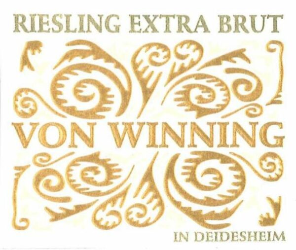 Von Winning Riesling Sekt Extra Brut - Champagne & Sparkling