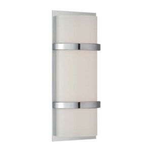 WAC Lighting WS-6614 Vie 14" Tall LED Wall Sconce Chrome Indoor Lighting Wall Sconces Bath Bar