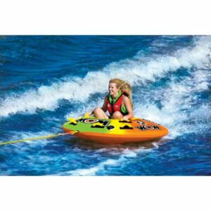 WOW Watersports UTO Galaxy 2-Person Inflatable Towable Tube Yellow - Water Skis / Towables at Academy Sports