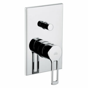 WS Bath Collections Ringo 015 Fonte Single Handle Shower Trim, Chrome