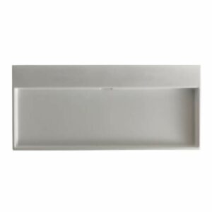 WS Bath Collections Urban 100 Urban 39-9/16" Vessel or Wall Mounted Bathroom Sink with Overflow Ceramic White / 0 Faucet Holes Fixture Lavatory Sink