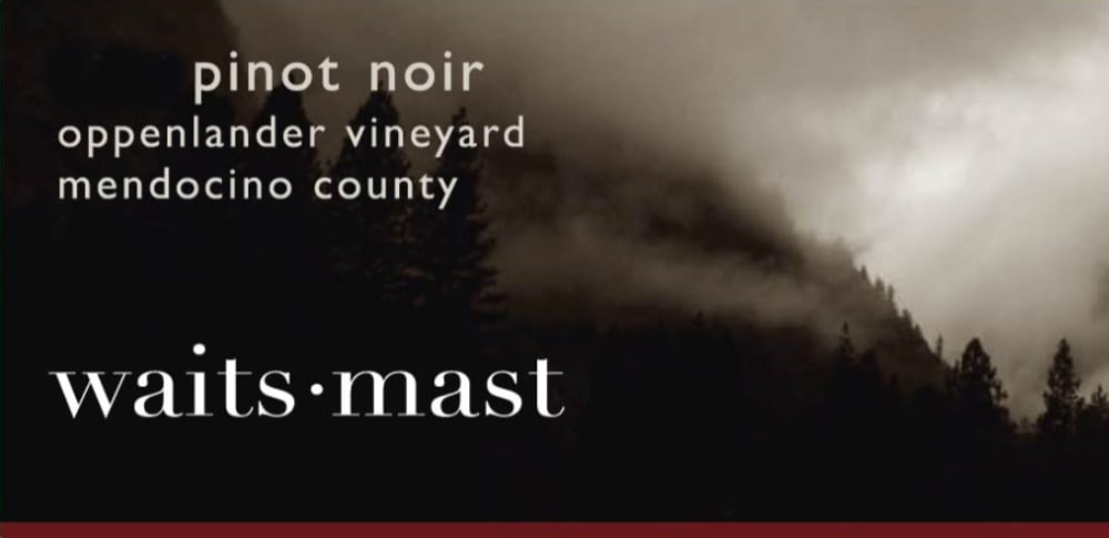 Waits-Mast Family Cellars 2015 Oppenlander Pinot Noir - Red Wine