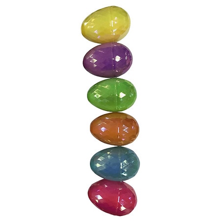 Walgreens Iridescent Plastic Eggs 55MM - 6.0 EA