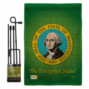 Washington Americana States Garden Flag Set