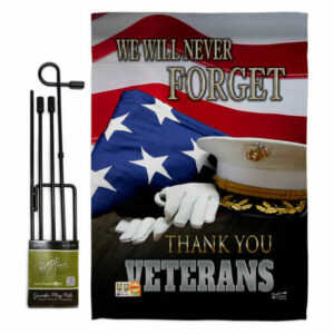 We will Never Forget Americana Garden Flag Set