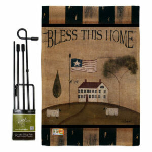 Welcome Bless This Home Inspirational Sweet Home Garden Flag Set