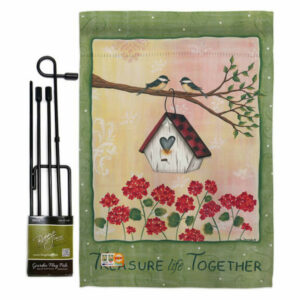 Welcome Treasure Life Together Inspirational Sweet Home Garden Flag Se