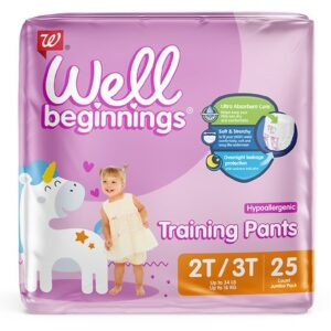 Well Beginnings Training Pants for Girls - 25.0 ea