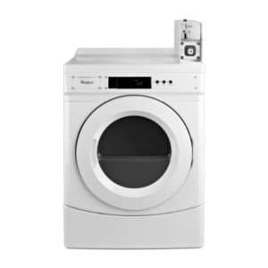 Whirlpool CED9150G 27 Inch Wide 6.7 Cu. Ft. Capacity Electric Commercial Dryer with Coin Operation White Laundry Appliances Dryers Electric Dryers