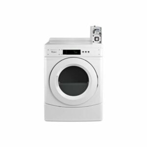 Whirlpool CGD9050A 27 Inch Wide 6.7 Cu. Ft. Commercial Gas Dryer with Factory-Installed Coin Slide and Coin Box White Commercial Laundry Vended Dryers