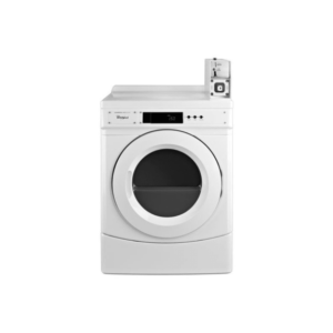 Whirlpool CGD9150G 27 Inch Wide 6.7 Cu. Ft. Capacity Gas Commercial Dryer with Coin Operation White Laundry Appliances Dryers Gas Dryers