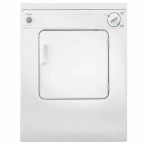 Whirlpool LDR3822PQ 3.4 Cu. Ft. Compact Electric Dryer with AccuDry White Laundry Appliances Dryers Electric Dryers