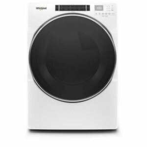 Whirlpool WED8620H 27 Inch Wide 7.4 Cu Ft. Energy Star Rated Electric Dryer White Laundry Appliances Dryers Electric Dryers