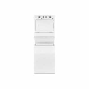 Whirlpool WETLV27H 27 Inch Wide Electric 3.5 Cu. Ft. Washer and 5.9 Cu. Ft. Dryer Laundry Pair with AutoDry and WrinkleShield White Laundry Appliances