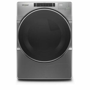 Whirlpool WHD862CH 27 Inch Wide 7.4 Cu Ft. Energy Star Rated Electric Heat Pump Dryer with Ventless Technology Chrome Shadow Laundry Appliances Dryers