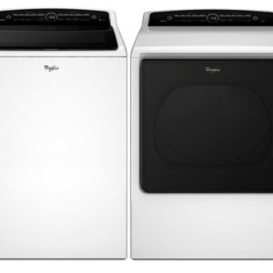 Whirlpool White Cabrio High-Efficiency Top Loading Washer with Electric Dryer