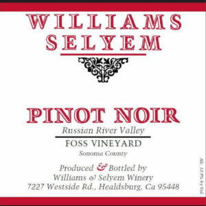 Williams Selyem 2017 Foss Vineyard Pinot Noir - Red Wine