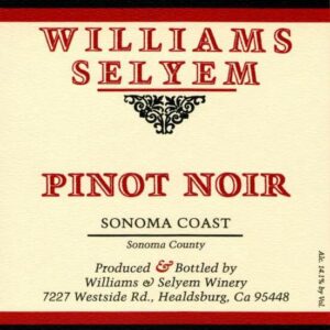 Williams Selyem 2018 Sonoma Coast Pinot Noir - Red Wine