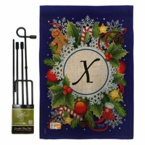 Winter X Initial Winter Winter Wonderland Garden Flag Set