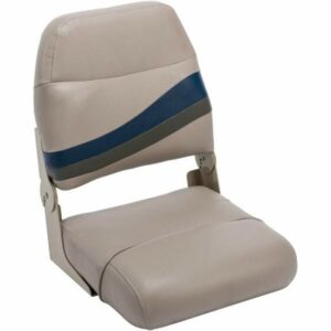 Wise BM1147 Premier Pontoon High-Back Fishing Seat Platinum/Midnight/Cobalt - Boat Seats And Accessories at Academy Sports