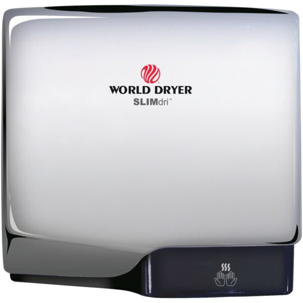 World Dryer L-97.A SLIMdri 240 Volt 8.3 AMP Infrared Sensor Activated High Speed Hand Dryer Polished Chrome Commercial Bathroom Accessories Hand Dryer