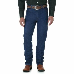 Wrangler Men's Cowboy Cut Slim Fit Jean Prewashed Indigo, 33" - Men's Western Jeans/Pants at Academy Sports