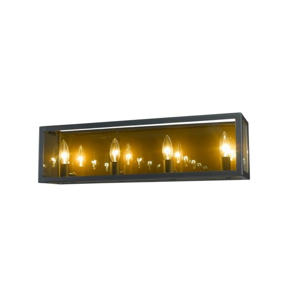 Z-Lite 802-4V Infinity 4 Light 24" Wide Bath Bar Misty Charcoal Indoor Lighting Bathroom Fixtures Bath Bar