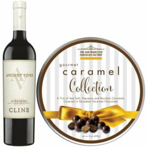Zinfandel & Dark Chocolate Caramels Gift Set - Wine Collection Gift