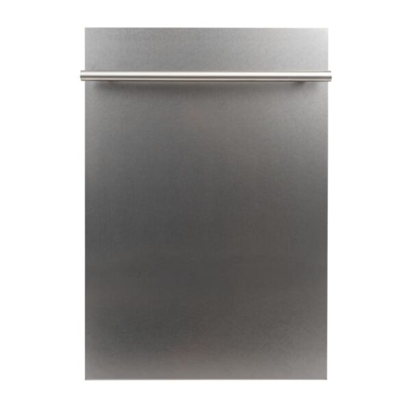 Zline DW-18 18 Inch Wide 16 Place Setting Energy Star Rated Built-In Fully Integrated Dishwasher with EcoWash Snow Finished Stainless Dishwashers