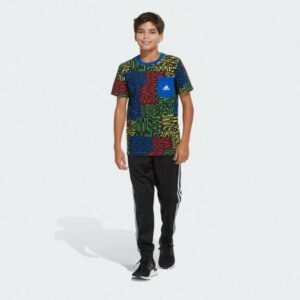 adidas Boys' Allover Print T-Shirt, Small - Boy's Athletic Tops at Academy Sports