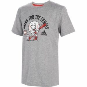 adidas Boys' Make The Shot Heather T-Shirt Gray, X-Large - Boy's Athletic Tops at Academy Sports