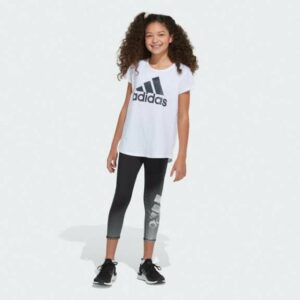 adidas Girls' Brand Love 7/8 Tights Black, Large - Grls Athletic Pants And Capris at Academy Sports