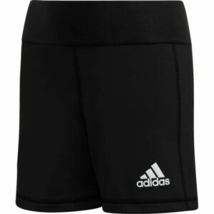 adidas Girls' Techfit Volleyball Shorts Black/White, Medium - Girl's Athletic Shorts at Academy Sports