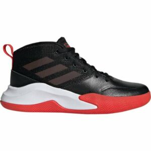 adidas Kids' Own the Game Wide Basketball Shoes Black/Red, 1 - Youth Basketball at Academy Sports