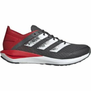 adidas Kids' Rapida Faito Running Shoes Gray/White/Vivid Red, 5 - Youth Running at Academy Sports