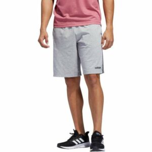 adidas Men's Essentials 3-Stripes Shorts 9 in Gray, X-Large - Men's Athletic Performance Bottoms at Academy Sports