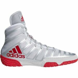 adidas Men's Varner Wrestling Shoes Varner Red/Silver/Red, 6.5 - Wrestling Footwear at Academy Sports