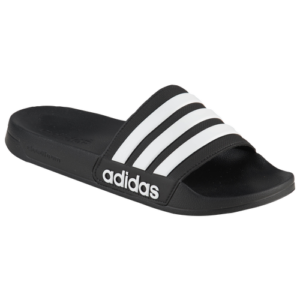 adidas Mens adidas Adilette Shower Slide - Mens Shoes Black/White Size 09.0
