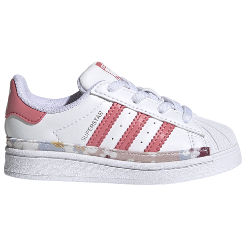 adidas Originals Girls adidas Originals Superstar - Girls' Toddler Shoes White/Hazy Rose Size 07.0