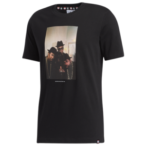 adidas Originals Mens adidas Originals RUN DMC Photo T-Shirt - Mens Black/White Size M