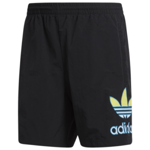 adidas Originals Mens adidas Originals Road To Tokyo Shorts - Mens Black/Blue/Yellow Size L