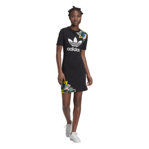 adidas Originals Womens adidas Originals T-Shirt Dress - Womens Black Size XS