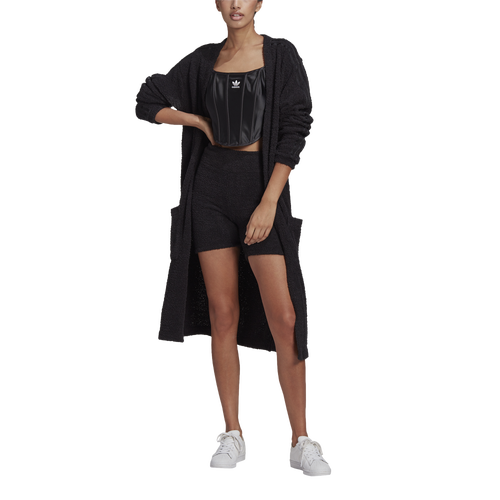 adidas Womens adidas Long Kimono - Womens Black/Black Size XL