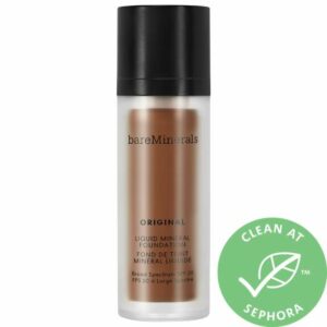 bareMinerals Original Liquid Mineral Foundation Broad Spectrum SPF 20 Deepest Deep 30 1 oz/ 30 mL