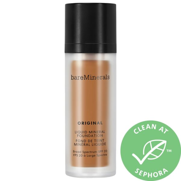 bareMinerals Original Liquid Mineral Foundation Broad Spectrum SPF 20 Warm Deep 27 1 oz/ 30 mL